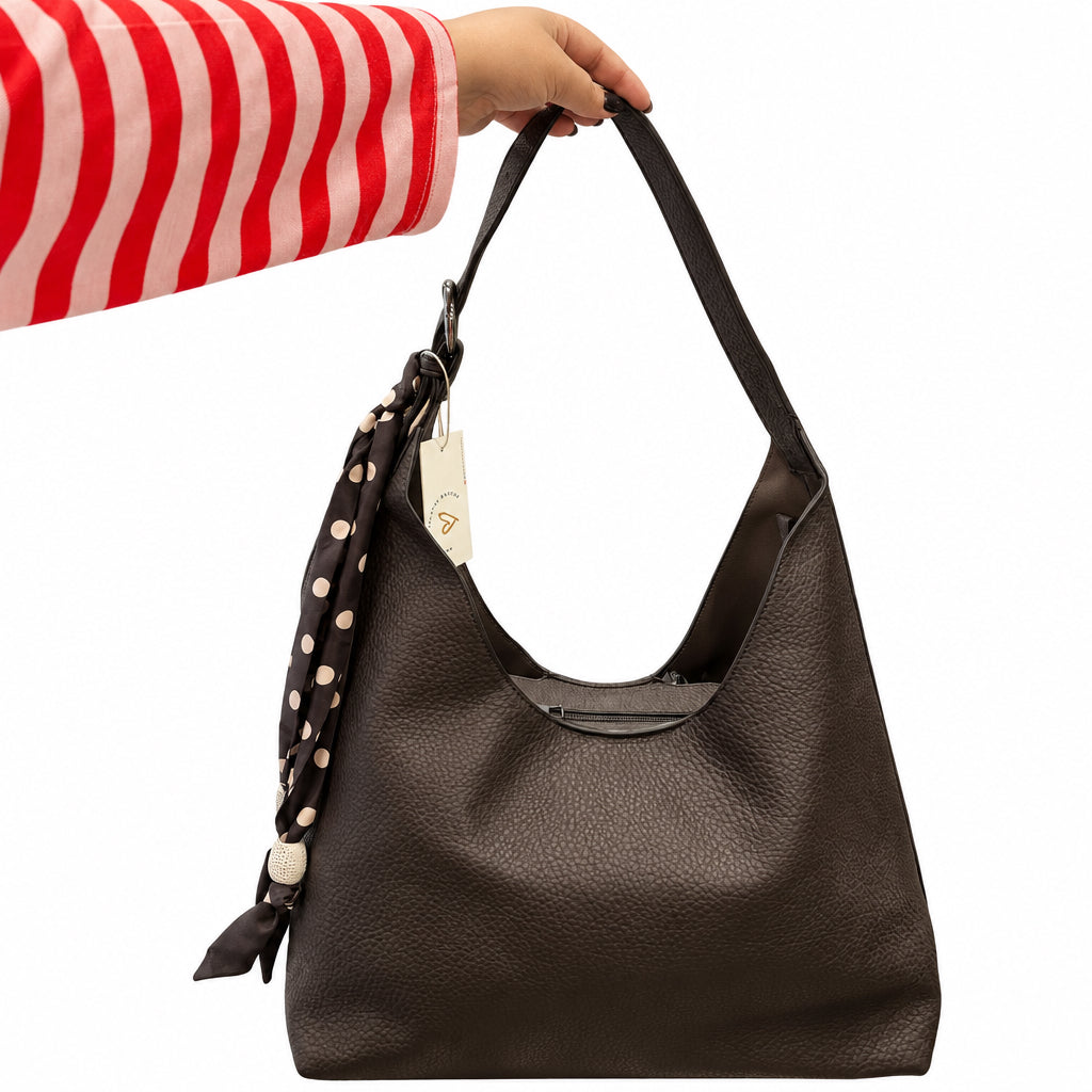 Bolso Tote Grande • Marrón
