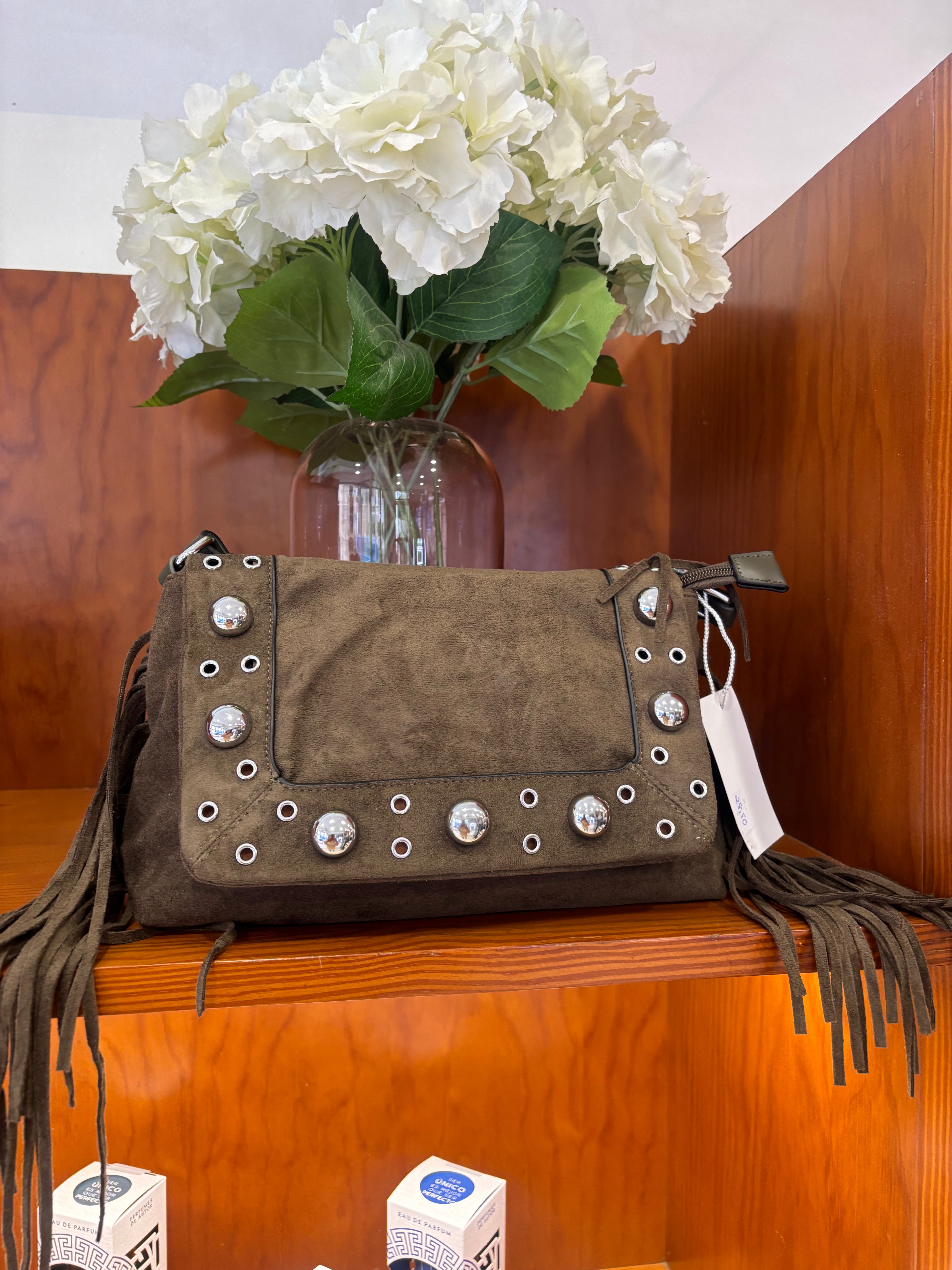 Bolso Boho Verde Oscuro